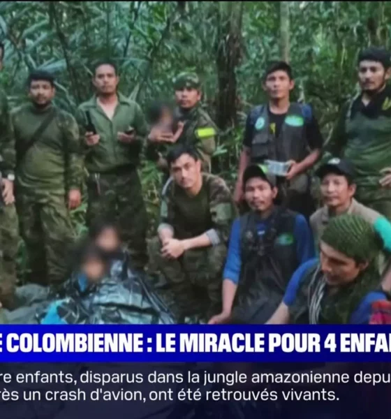 Quatre enfants perdus en Colombie ont été retrouvés après plus de 40 jours