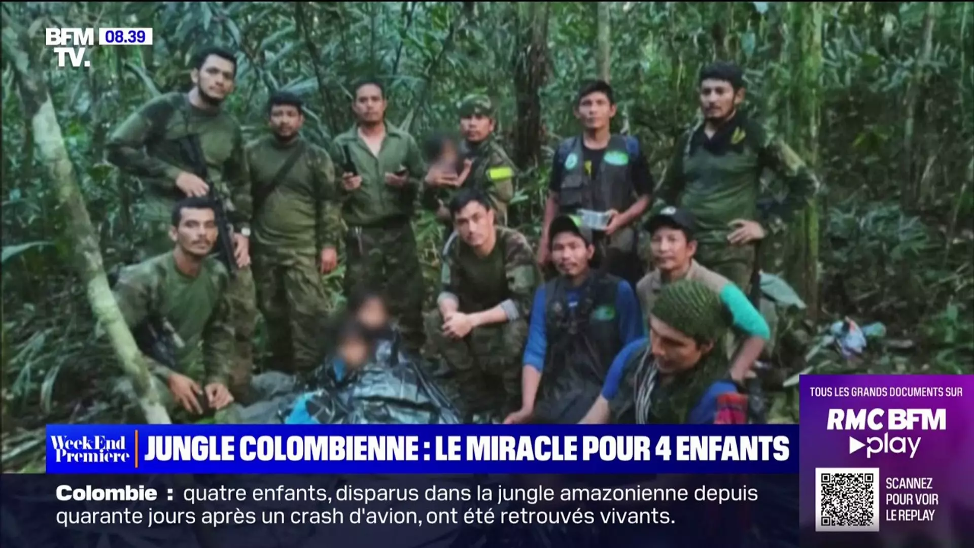 Quatre enfants perdus en Colombie ont été retrouvés après plus de 40 jours