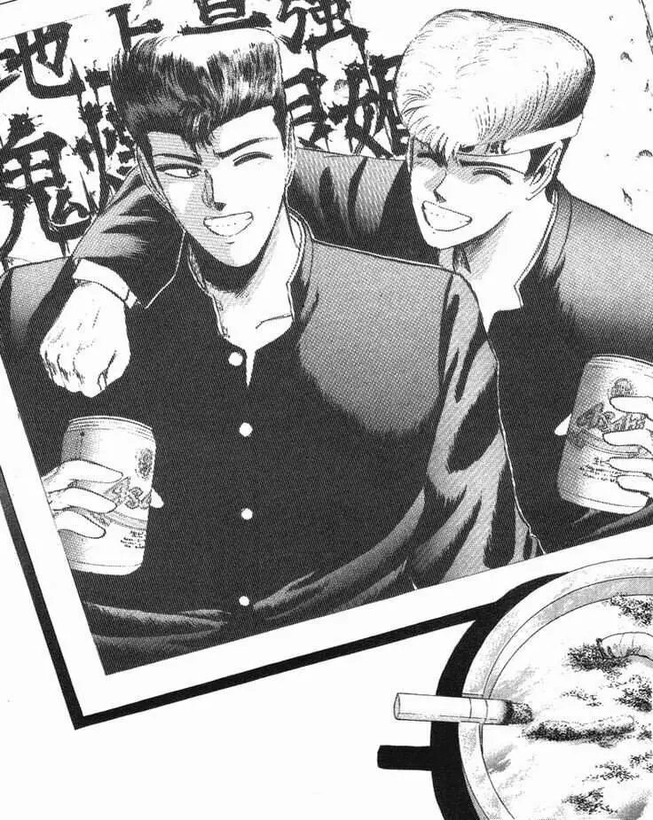 Young gto planche manga - ryuji et onizuka