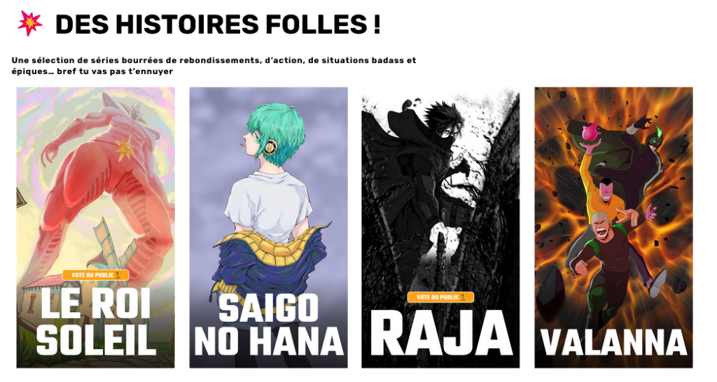 Konkuru Strike manga le roi soleil, raigo no hana, raja, valanna