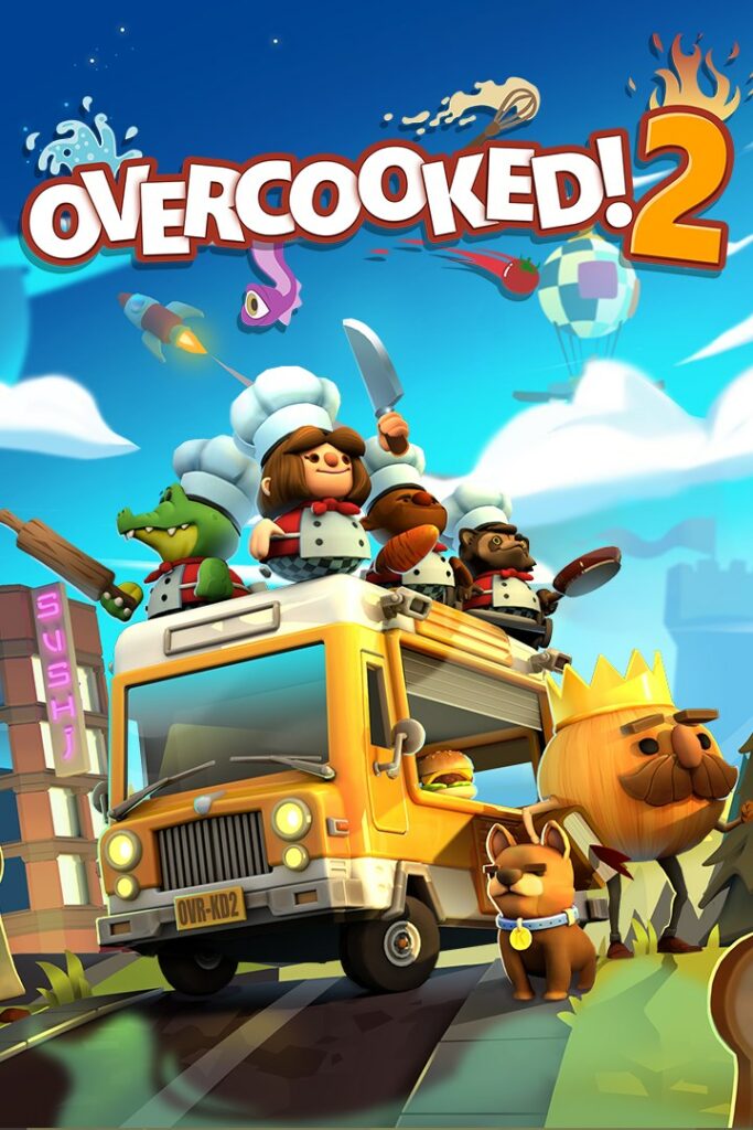 Overcooked et Overcooked 2 : jeux vidéos à deux (ou plus) jusqu'à quatre.