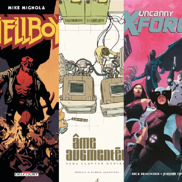 Couvertures des 5 comics