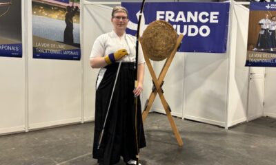 Elsa championne de france de kyudo