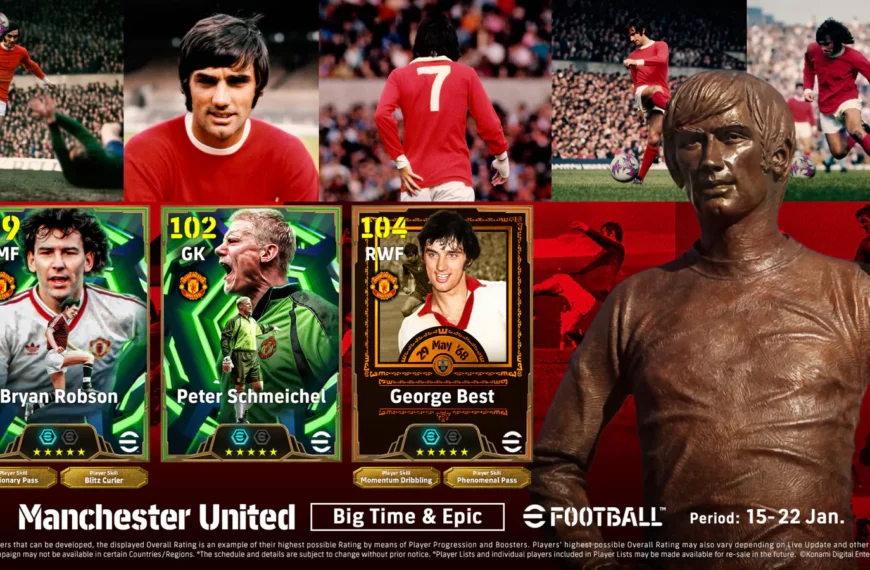 eFootball franchit les 950 millions de téléchargements et lance une campagne spéciale Manchester United