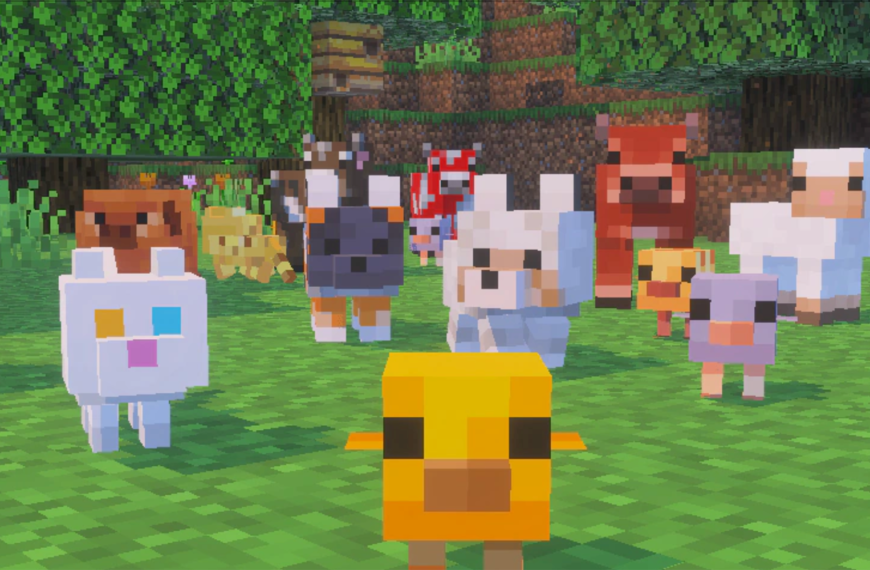 Minecraft redesign ses bébés animaux !