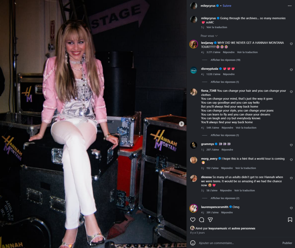 Hannah Montana. Anniversaire Hannah Montana. Miley Cyrus. Disneyplus. Disney Channel. 24 mars 2026. Disney +.